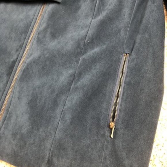 Cato Size 20W Women's Blue Long Sleeve Suit Style Full Zip Jacket With Pockets - Picture 5 of 10